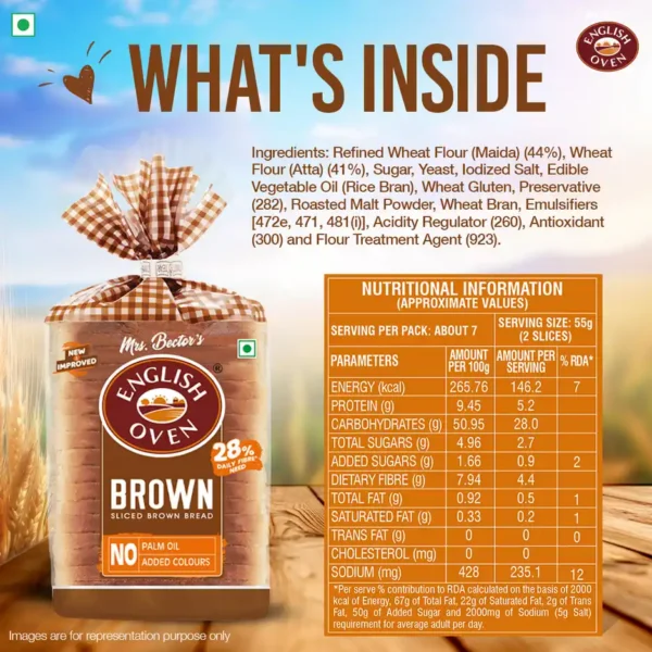 English-Oven-Brown-Bread-No-Palm-Oil-High-Fibre-info English Oven Brown Bread