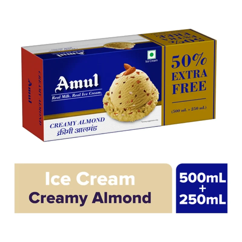 Amul Creamy Almond Ice Cream