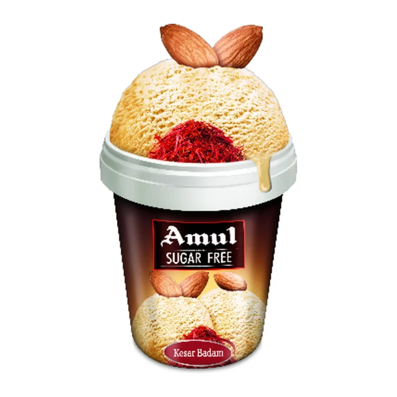 Amul Sugar Free Kesar Badam Ice Cream Cup