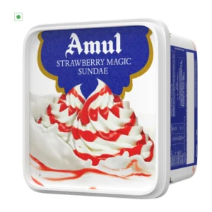Amul Strawberry Magic Sundae Ice Cream Tub