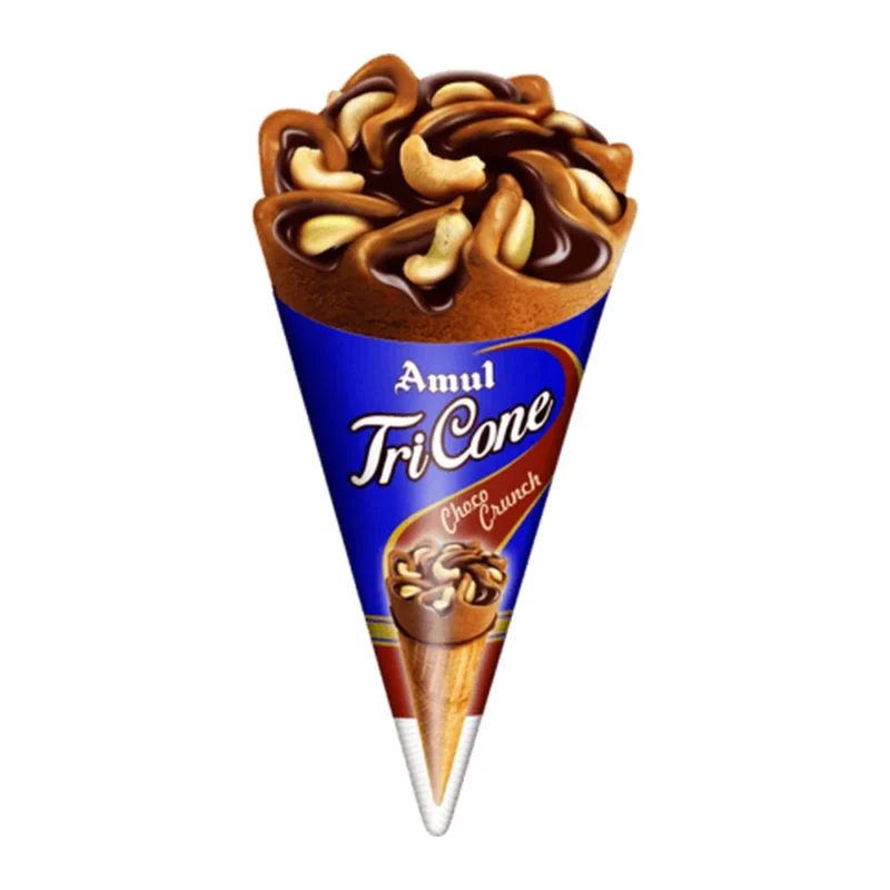 Amul Tricone Choco Crunch