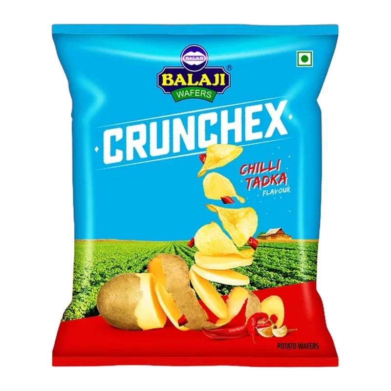 Balaji Crunchex Chilli Tadka Potato Wafers