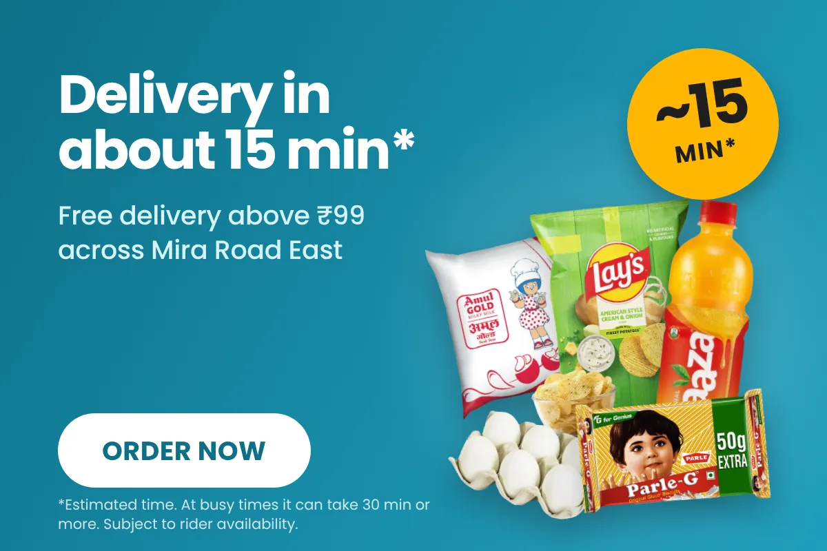 Delivery in about 15 minutes, estimated